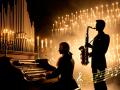 Romanticheskiy vecher pri svechah s arfoy, organom i saksofonom. Dgaz i neoklassika