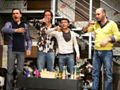 Middle-aged men talk about women, movies and aluminum forks