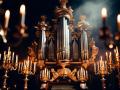 Velikolepie barokko. Starinnyy organ pri svechah